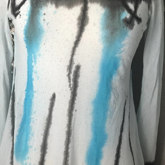 Pete Mesh Abstract Tie Dye Top - Fairy Core - Picture 7 of 10
